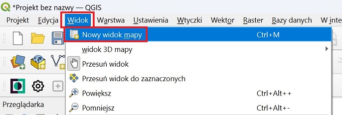 usługi przeglądania WMS i WMTS