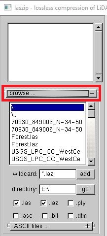 LASzip browse